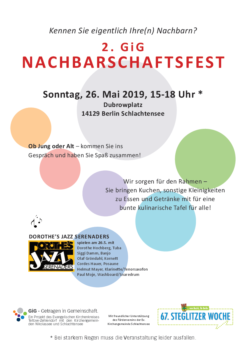 Plakat zum Nachbarschaftsfest 